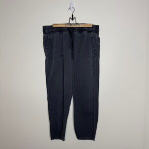 Zara Dark Charcoal Elastic Waist Jogger Pants